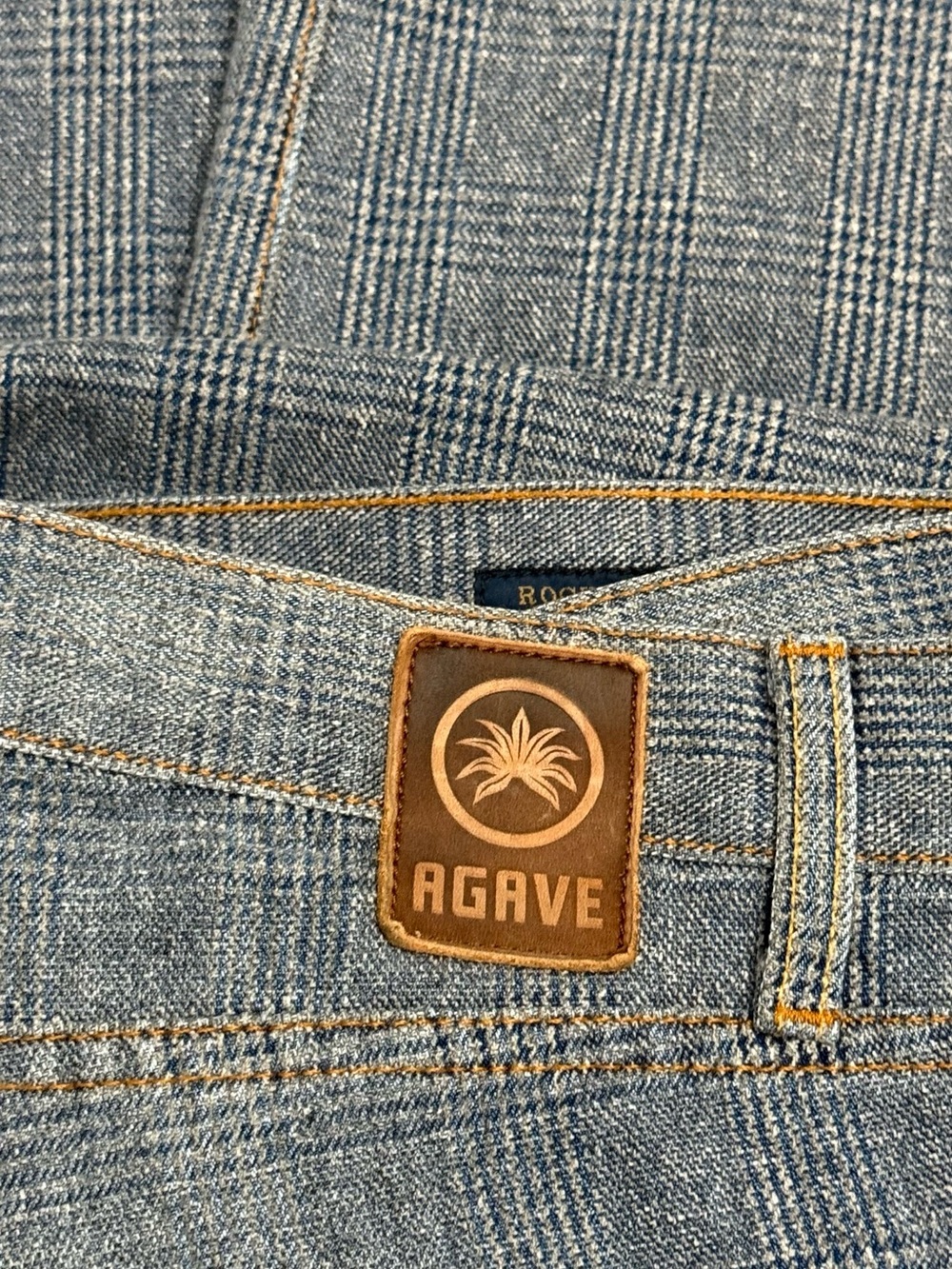 Agave Denimsmith | Rocker in Indigo Glen Plaid (Style 11-8041) Y2K | 40x31 - Picture 3 of 7
